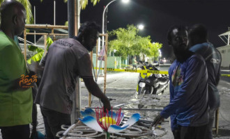 އީދު ލައިޓް ހަރުކުރުމުގެ މަސައްކަތް ކުލަސްޓަރ 1 ގެ ބައެއް ރަށްރަށުގައި ފަށައިފި