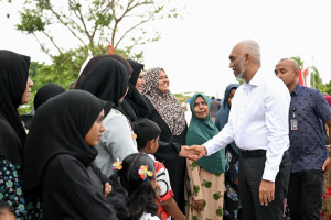 ރައީސުލްޖުމްހޫރިއްޔާ ޑރ. މުޢިއްޒު، ނ. ލަންދޫއަށް ވަޑައިގެންފި