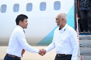 ރައީސް ނ. އަތޮޅަށް ކުރެއްވި ދަތުރުފުޅަށް ފަހު މާލެވަޑައިގެންފި