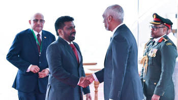 ލަންކާގެ ރައީސަށް މާލޭން ވެސް ހޫނު މަރުހަބާއެއް ދަންނަވައިފި