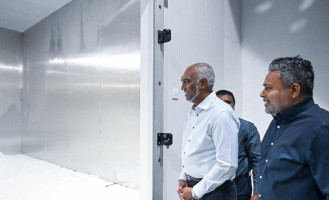 އުތުރުގެ މަސްވެރިންނަށް އުފާވެރި ރެއެެއް، ފުނަދޫގައި 30 ޓަނުގެ އައިސްޕްލާންޓް ހުޅުވައިފި