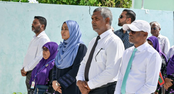 ދ. މީދޫގައި ތަރައްގީކުރި ވޮލީބޯޅަ ކޯޓް، ރައީސުލްޖުމްހޫރިއްޔާގެ އަނބިކަނބަލުން ހުޅުއްވައިދެއްވައިފި