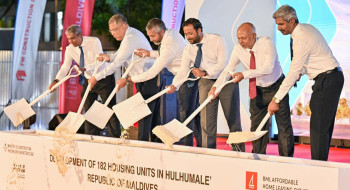ފުރަތަމަ ފިހަޔަވަހީގައި އިމާރާތްކުރާ 182 ހައުސިން ޔުނިޓުގެ ބިންގާ އަޅައިފި